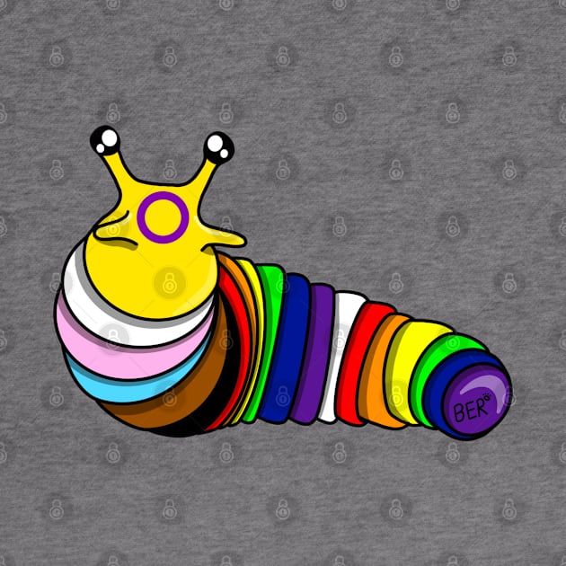 Progress Pride Fidget Slug by SentABearToSpace 